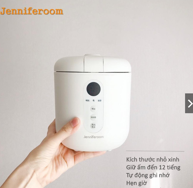 NỒI CƠM ĐIỆN ĐA NĂNG MINI - JENNIFEROOM MACARON HÀN QUỐC (BẢO HÀNH 24 THÁNG)