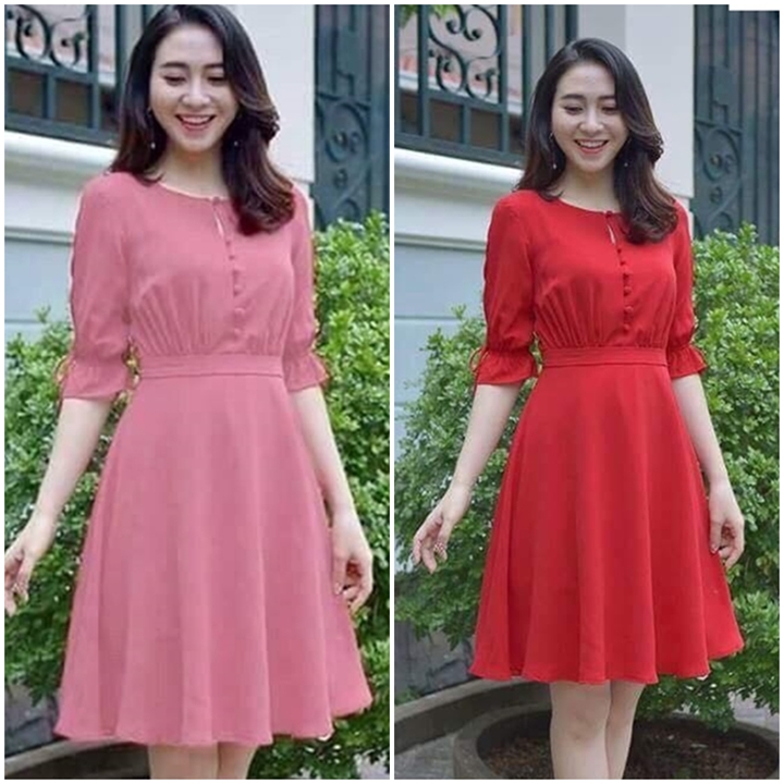[HCM]ĐẦM XÒE PHỐI NÚT BỌC K2 ĐỦ SIZE 30 ĐẾN 72KG