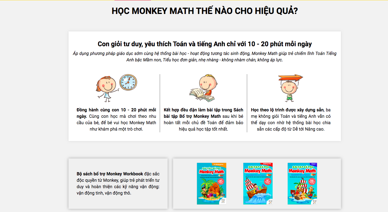 Monkey Math 1 NĂM - Toán tiếng Anh cho trẻ