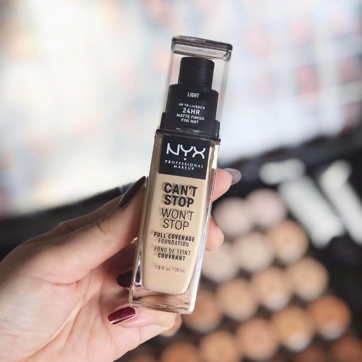 [HCM]Kem nền NYX Professional Makeup Can’t Stop Won’t Stop Full Coverage Foundation