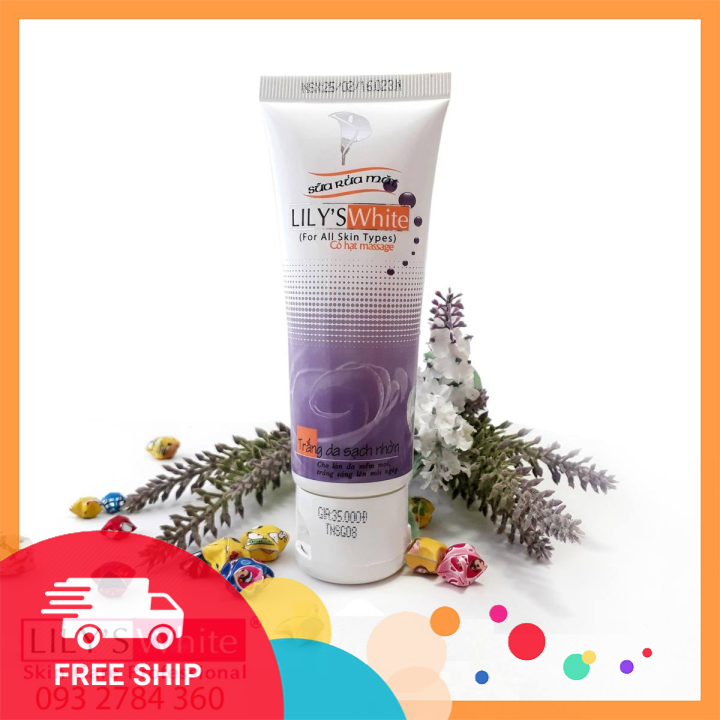 [HCM]Sữa rửa mặt lilys white cleanser trắng da sạch nhờn