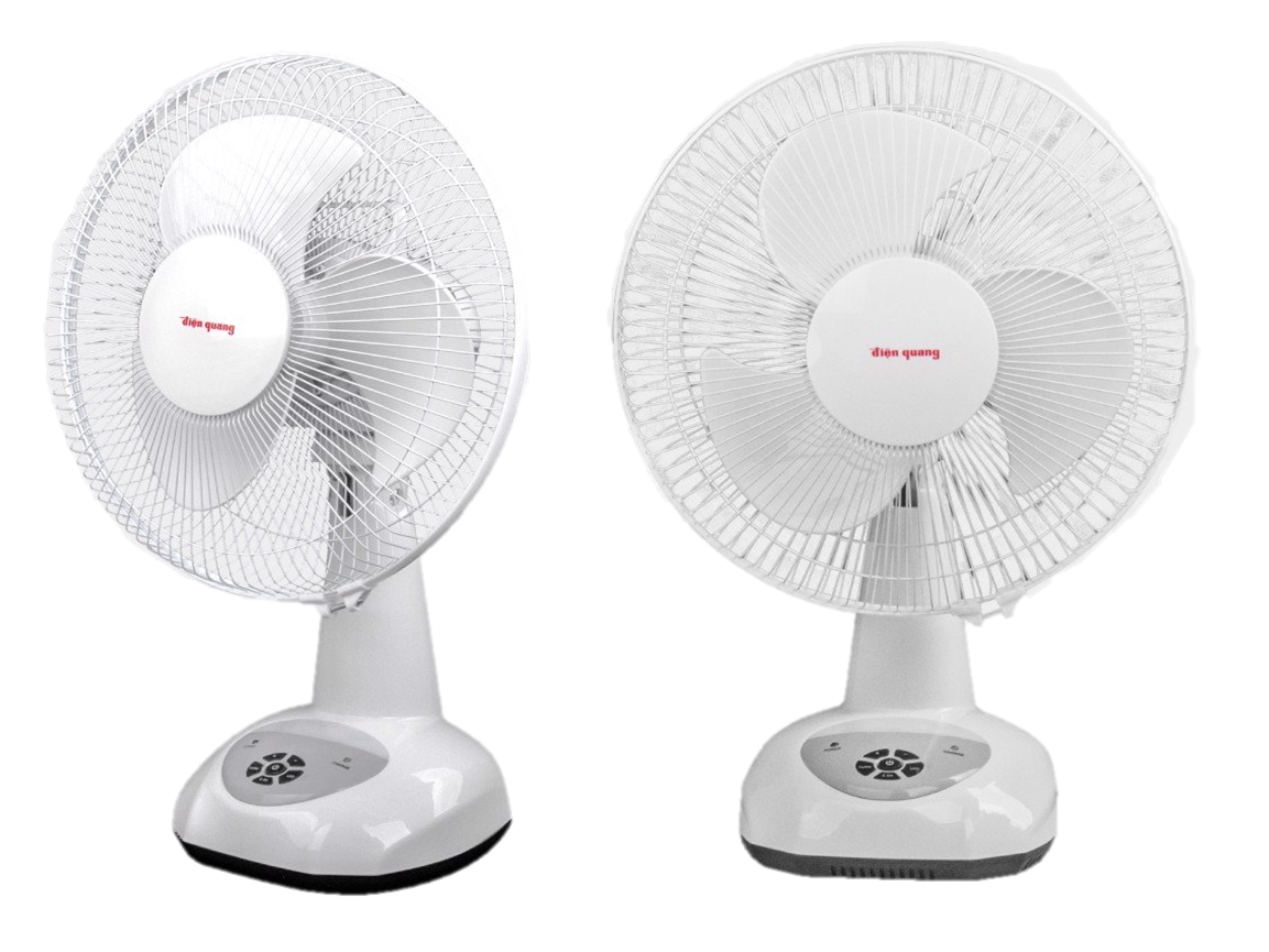 Quạt sạc 9 mức gió Điện Quang RF01 ( Màu trắng, có đèn ngủ )