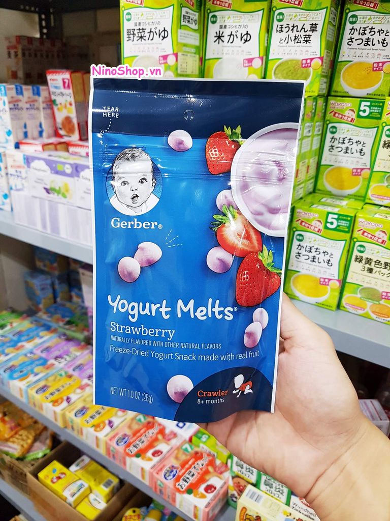 SỮA CHUA KHÔ GERBER HOA QUẢ