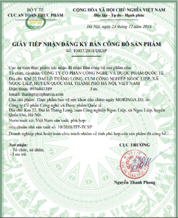 Vitamin D3-Dầu Chùm Ngây D3