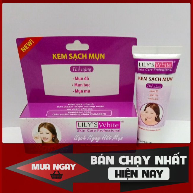 Kem mụn - xoá thâm - liền sẹo lily’s white