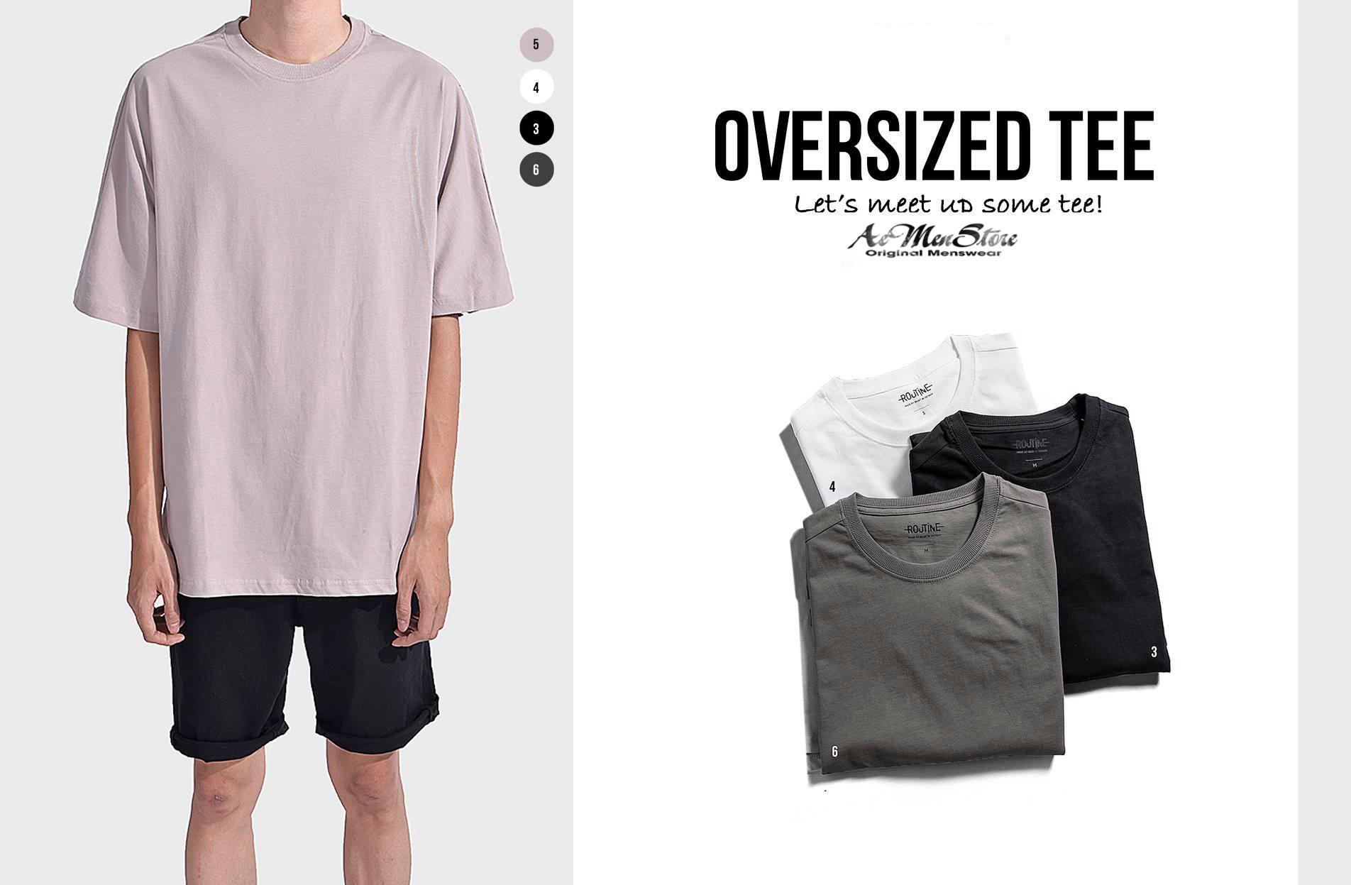 Áo thun nam oversized Routine