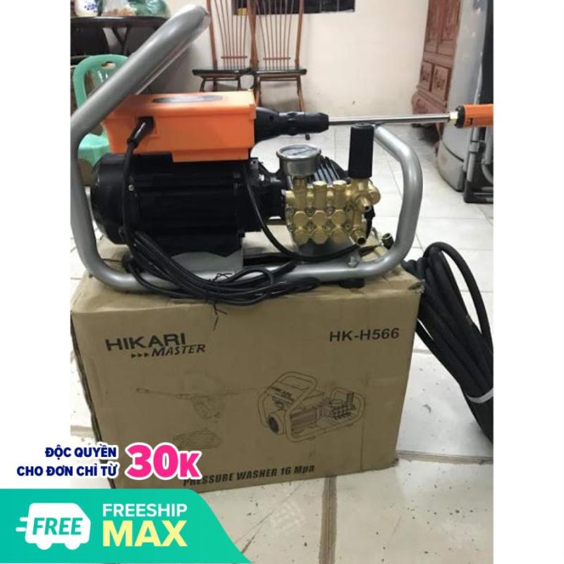 Máy rửa xe Hikari HK-H566, made in Thái Lan, 2.6 KW, dây đồng, pít tông sứ, áp  xuất 160 Bar, lưu luợng cao