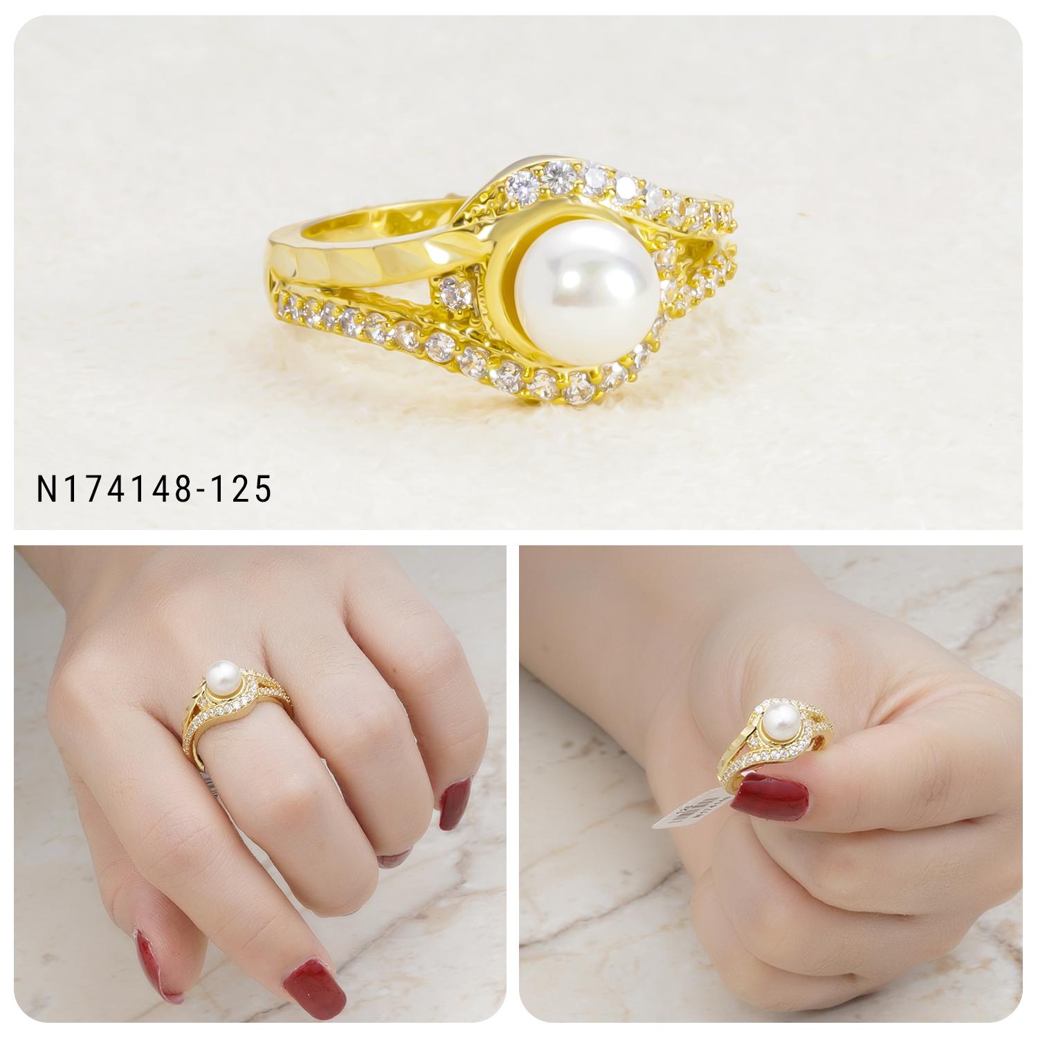 Nhẫn nữ đính ngọc trai mạ vàng 18K FREE & EASY - cho độ sáng lấp lánh cao ,cam kết không đen , không bay màu, không gây dị ứng, thích hợp đi tiệc, làm quà tặng, dây chuyền nữ ,bông tai nữ,nhẫn nữ, vong tayU.nhan203