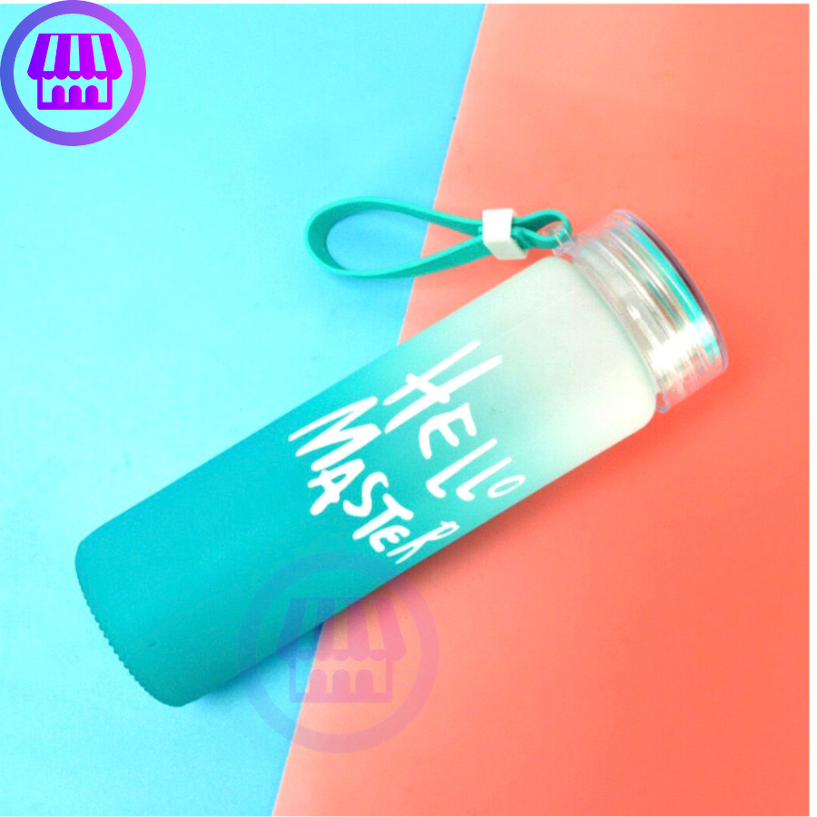 [HCM]Combo 9 bình thuỷ tinh đựng  nước hello master SG-A002