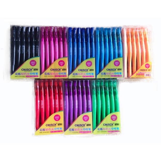 Hộp 12 Cây Viết Bi Gel CHOSCH CS - 885