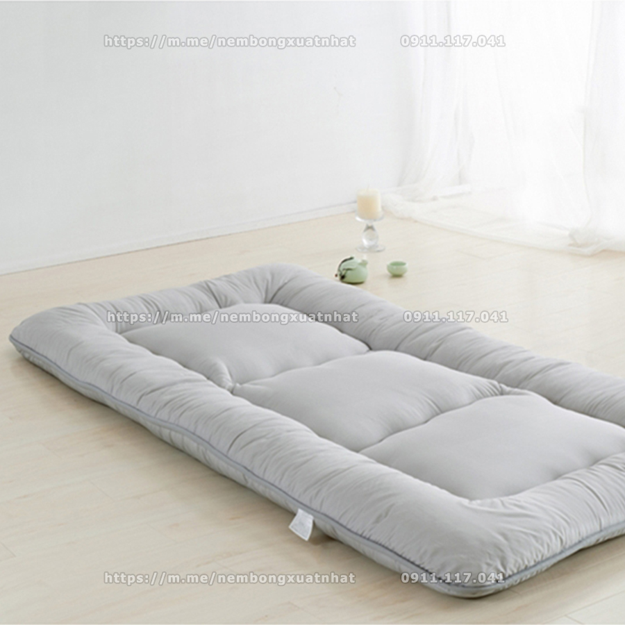 Nệm gấp 3 giá rẻ 1m 1m2 1m4 1m6 1m8 Dài 2m | Nệm topper xuất Nhật trải sàn ngủ dưới đất, nệm sinh viên trải giường tầng ký túc xá  | FUKOJI HOME