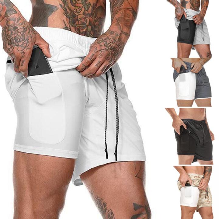 Quần Tập Gym Nam 2 Lớp - Quần Short Thể Thao