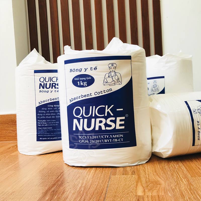 Bông gòn y tế QUICK NURSE 1 KG