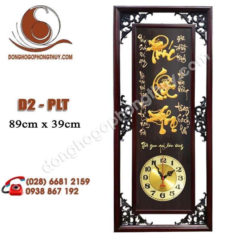 [HCM]TRANH ĐỒNG HỒ PHÚC LỘC THỌ GỖ