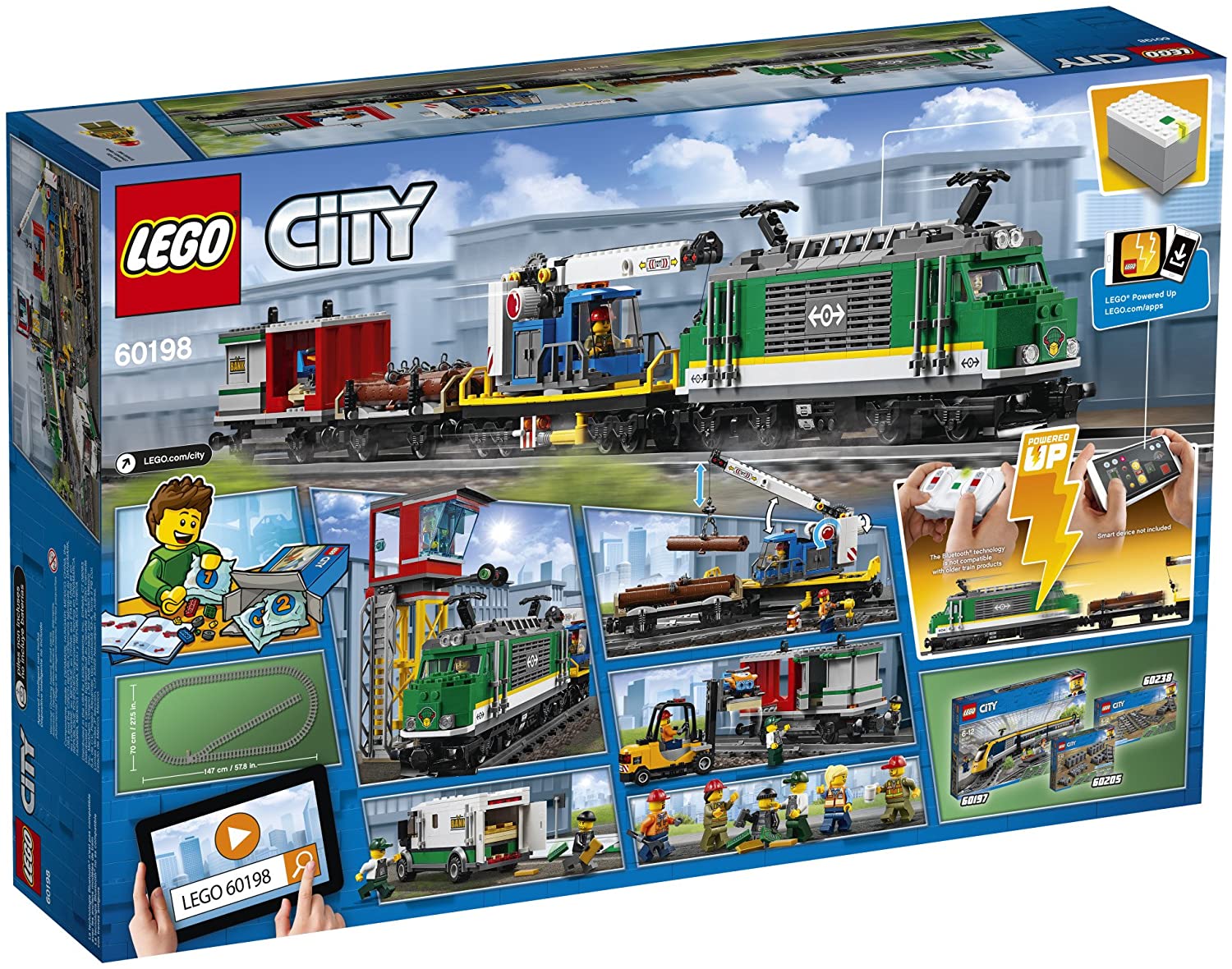 [HAPPY BRICKS] - LEGO  CITY - 60198 - CARGO TRAIN - XE LỬA CHỞ HÀNG HÀNG