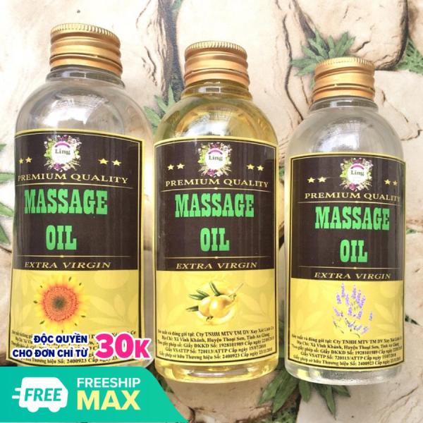 Tinh Dầu Massage Body Thư Giãn 150ml Thiên Nhiên 100% - Mềm mịn da, không bết dính, thơm dịu nhẹ cao cấp