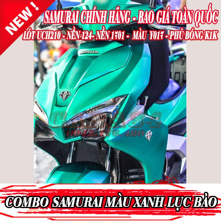 COMBO 5 CHAI SƠN SAMURAI MÀU XANH LB