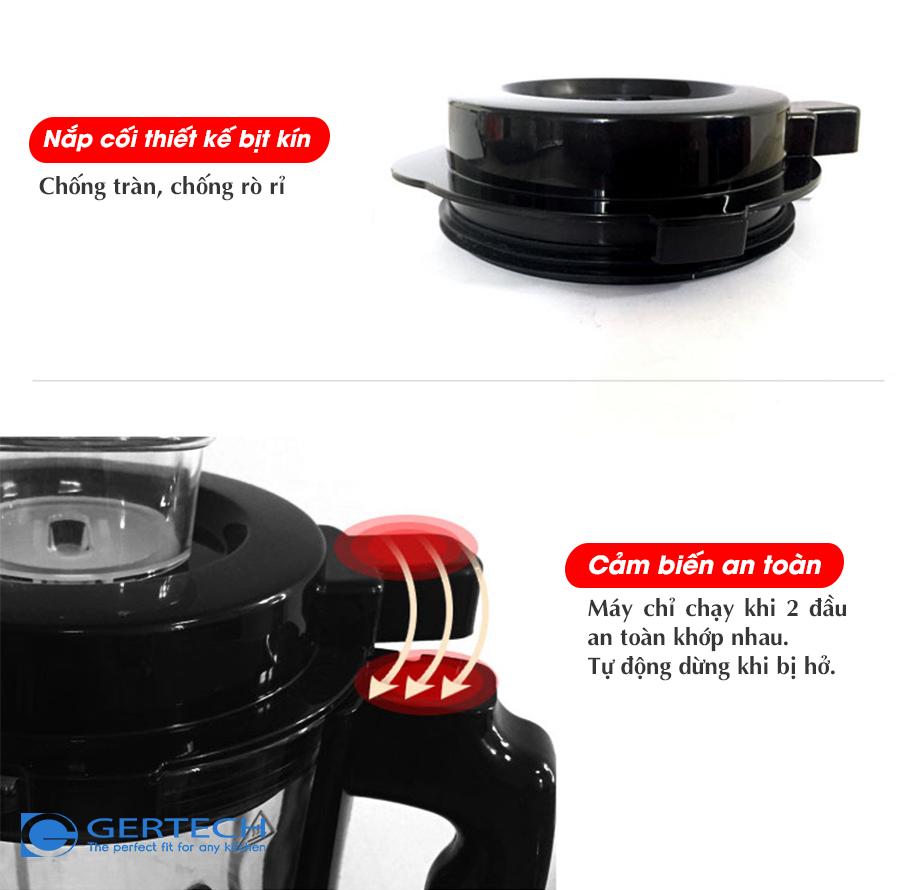 Máy xay nấu sữa hạt và trái cây Gertech