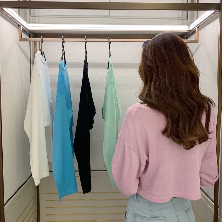 áo thun nữ tay dài croptop thời trang
