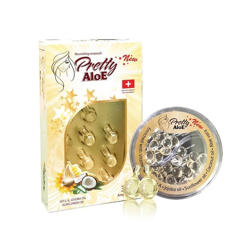 VIÊN VITAMIN E BÔI DƯỠNG DA PRETTY ALOE (TẶNG KÈM MẶT NẠ INSFREE)