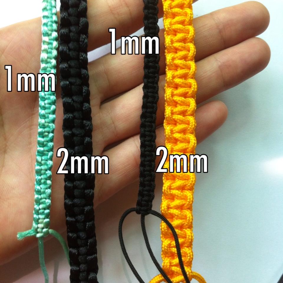 1 cuộn 90m dây tim lụa, dây se (dù bóng mềm trơn) 1mm Satin cord