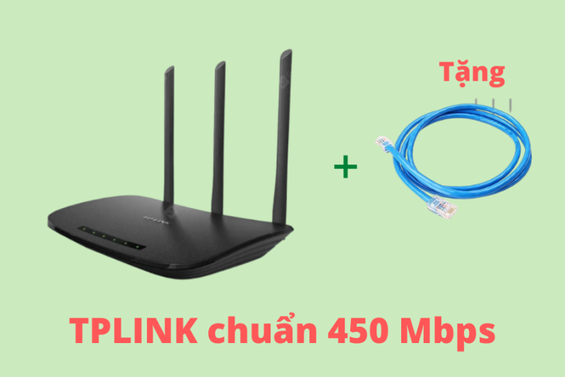 Bảng giá Bộ Phát Wifi TPlink 3 râu 880N sóng xuyên tường tốc độ 450 Mbps, Modem Wifi 3 râu, Cục Phát Wifi TPLink, thiết bị Kích sóng wifi - Tặng dây mạng Phong Vũ