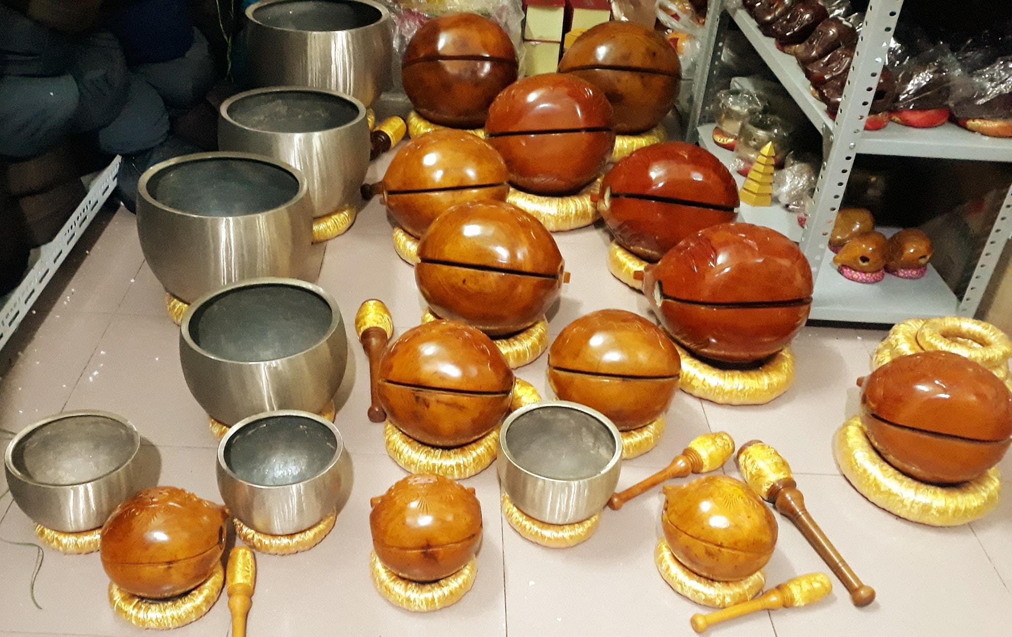Chuông đồng phôi 3 tay (Đk=20cm)