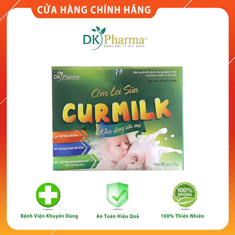 Cốm lợi sữa thảo dược Curmilk, kích sữa, chống tắc sữa, sữa vừa nhiều vừa chất - Hộp 20 gói nhập khẩu