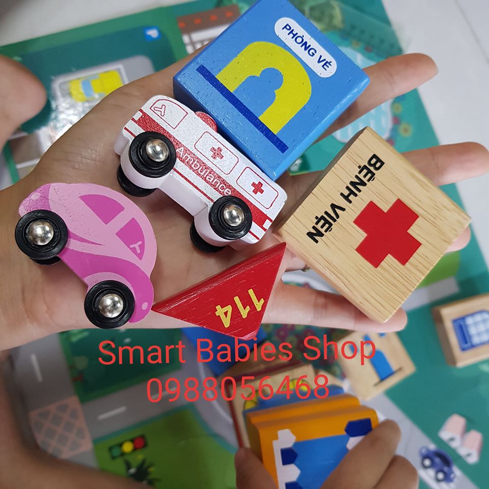 [HCM]Đồ chơi gỗ Winwintoys - Thành phố tương lai