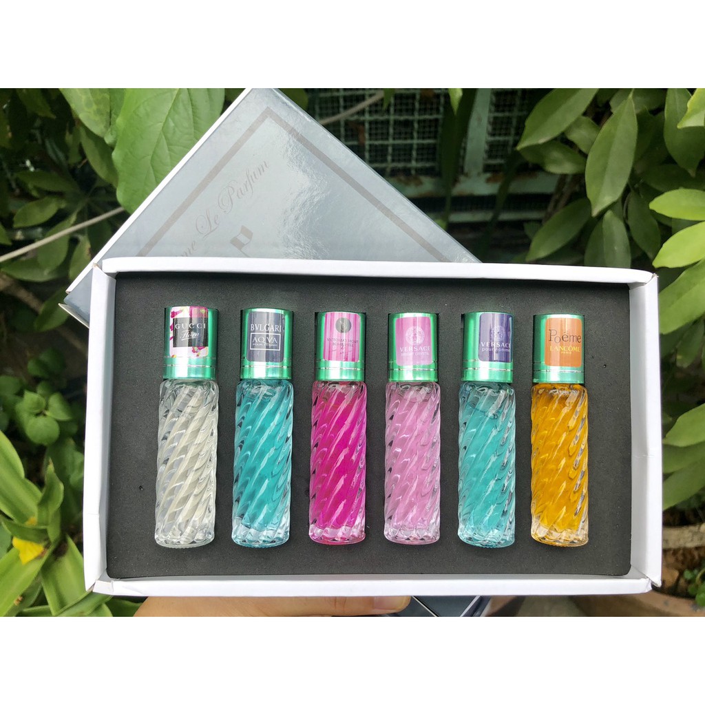 Set 6 Chai Nước Hoa Pháp dạng lăn 20ml/chai