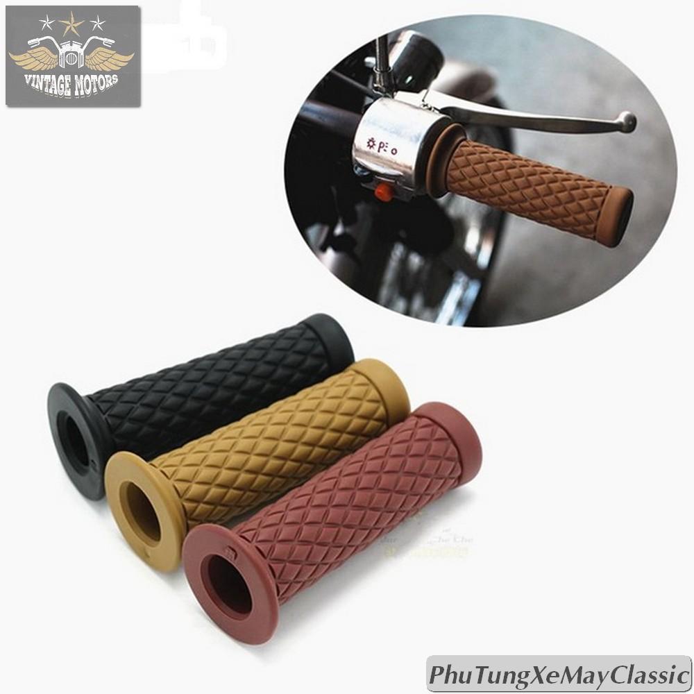 Tay nắm độ cafe racer, tracker, classic - cao su bám cực tốt