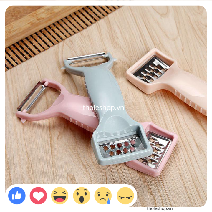 [SALE] Dao bào 2in1 thiết kế nhỏ gọn, vừa tay cầm - Dao nhà bếp tiện lợi - Dao bào rau củ quả thái sợi - Dao nạo rau củ quả