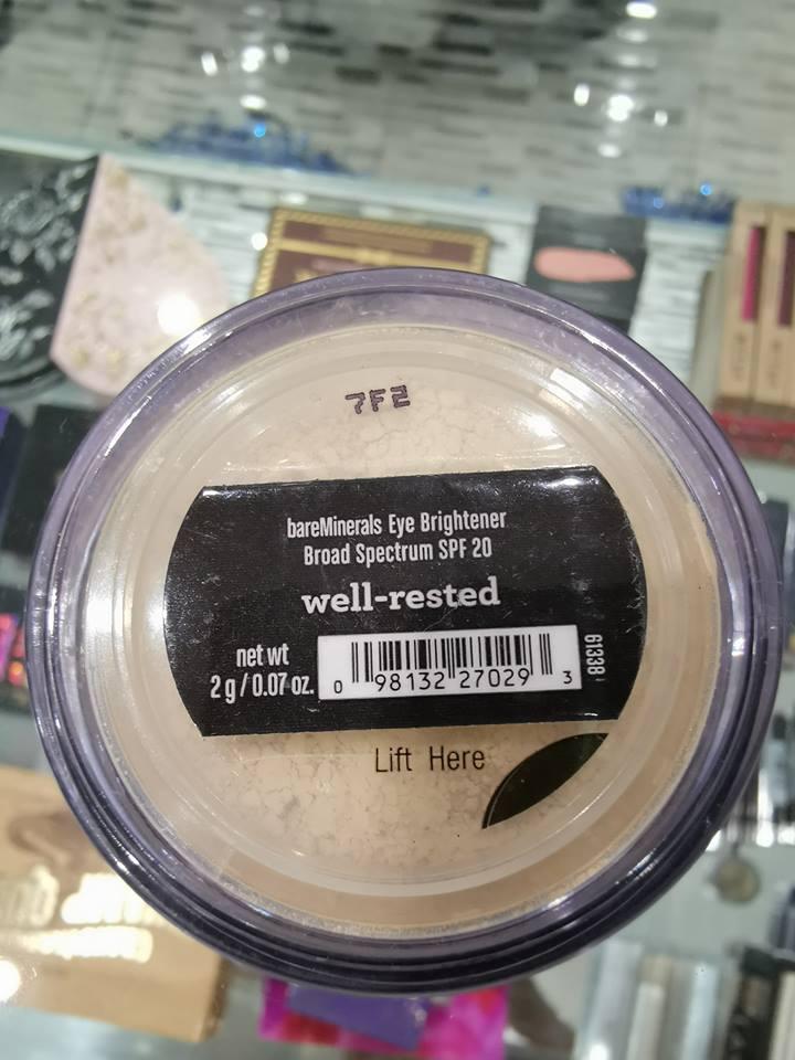 Bột Khoáng Xóa Thâm Quầng Mắt BareMinerals Well-Rested Under Eye Brightener SPF 20