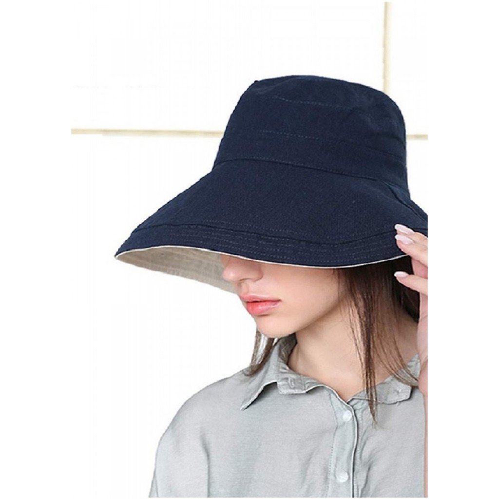 Mũ vải rộng vành chống nắng