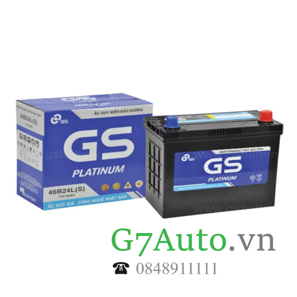 Ắc quy GS 46B24L(S) MF 12V 45AH
