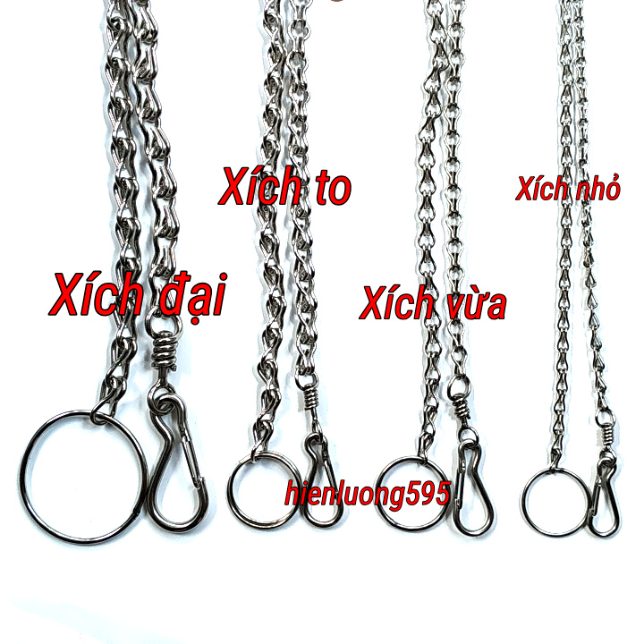 Xích chó inox size to