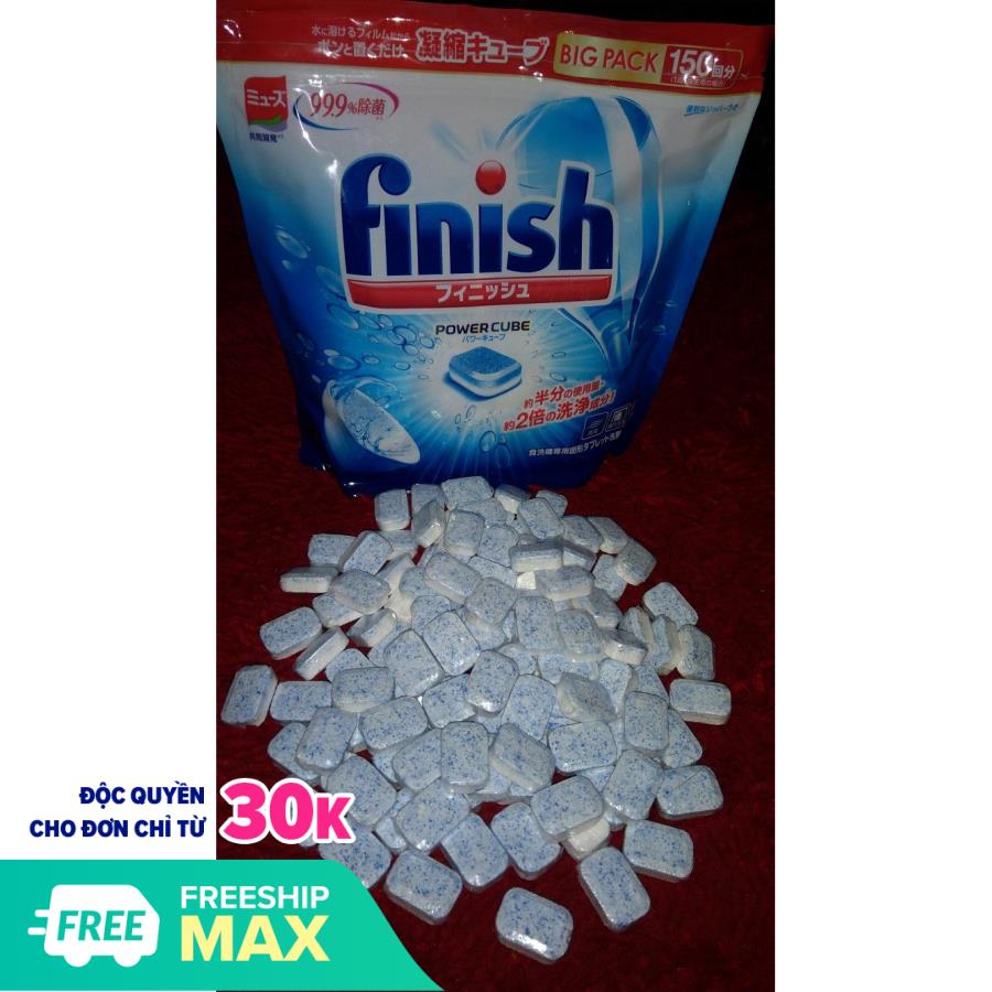 Viên rửa chén bát Finish túi 150 viên ( Xuất Xứ Nhât )