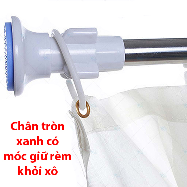 Thanh treo rèm không cần khoan Davia 160cm - 4m