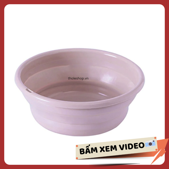 Thau đa năng tiện lợi - Thau nhựa xếp gọn thông minh - Xô nước nhựa gấp gọn loại trung cực tiện lợi cho ngôi nhà của bạn [rẻ vô địch]