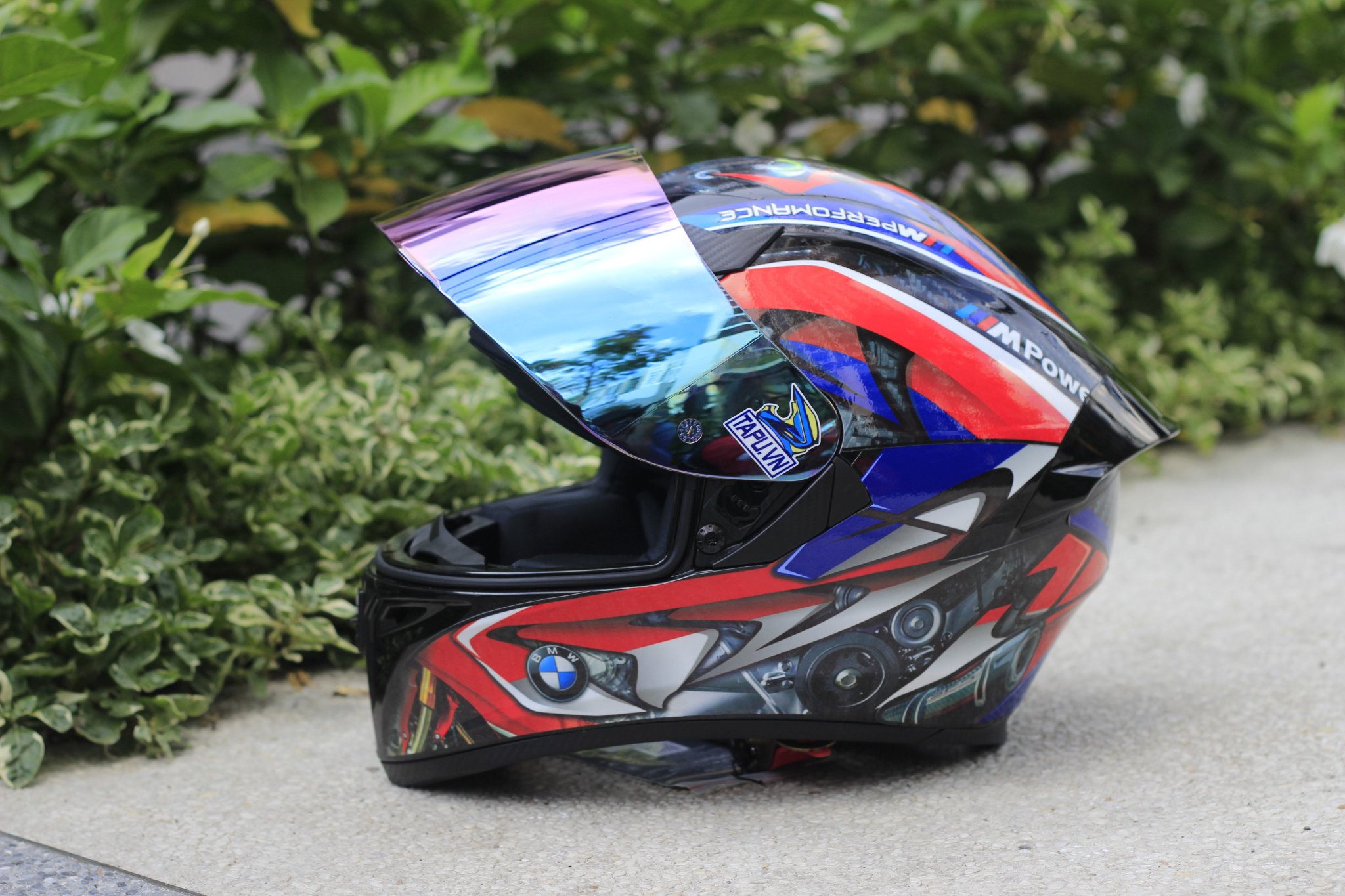 Nón Fullface ROYAL M138B 1 Kính Lên Tem BMW