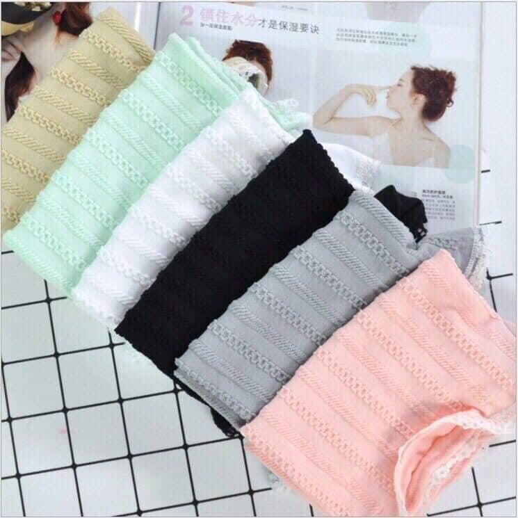 Quần đùi mặc trong váy gân tăm (túi zip hàng mịn)