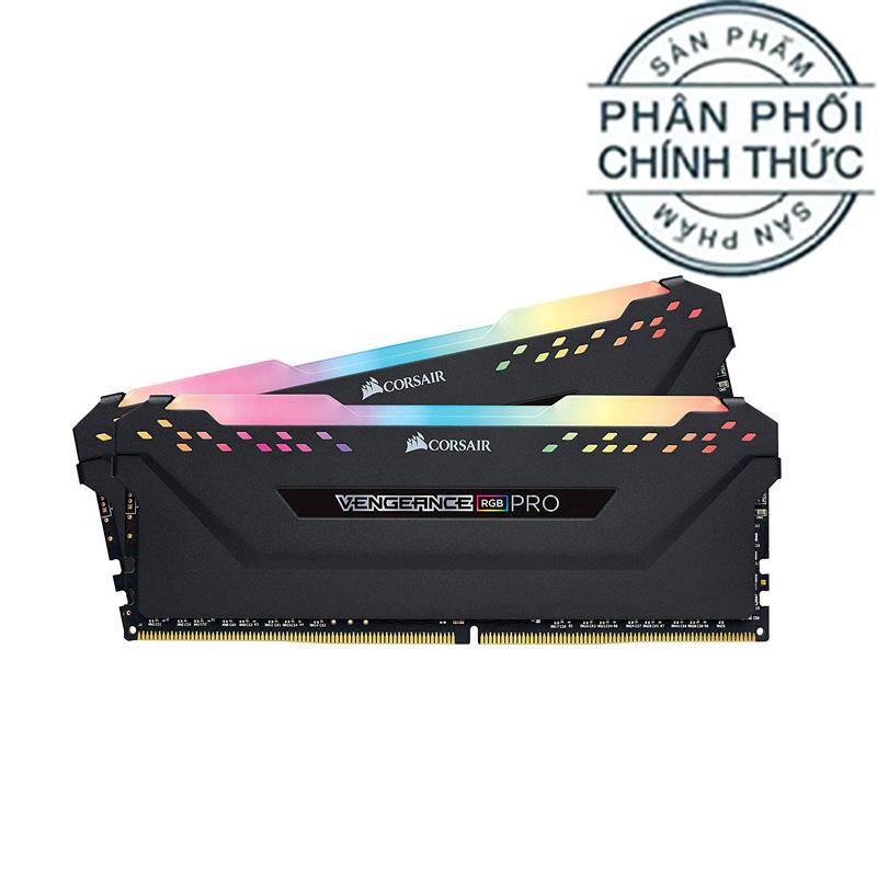 Ram PC Corsair Vengeance RGB Pro DDR4 KIT 32GB (2x16GB) Bus 3200Mhz C16 CMW32GX4M2E3200C16 - Hãng phân phối chính thức