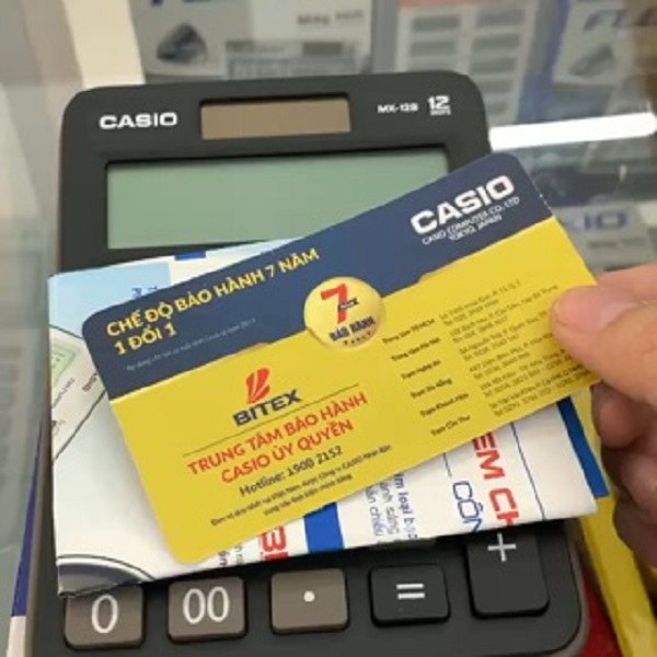 Máy tính CASIO MX12B-BK Chính Hãng (Áp Dụng Bảo Hành Điện Tử)