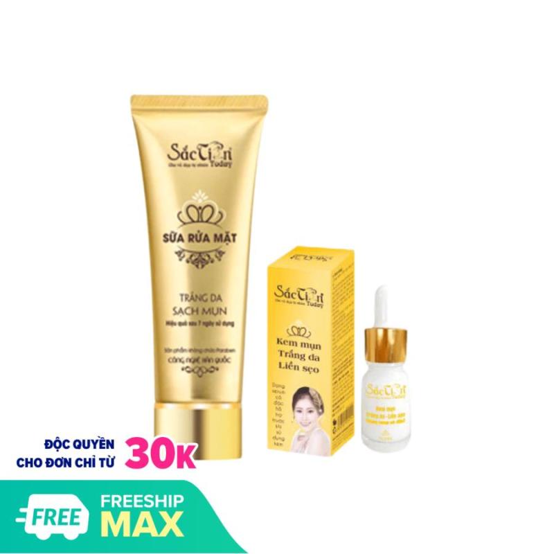 Serum Mụn và sữa rửa mặt sạch nhờn chống mụn - Sắc Tiên today (110ml) - Công ty Kim Ngân giá rẻ