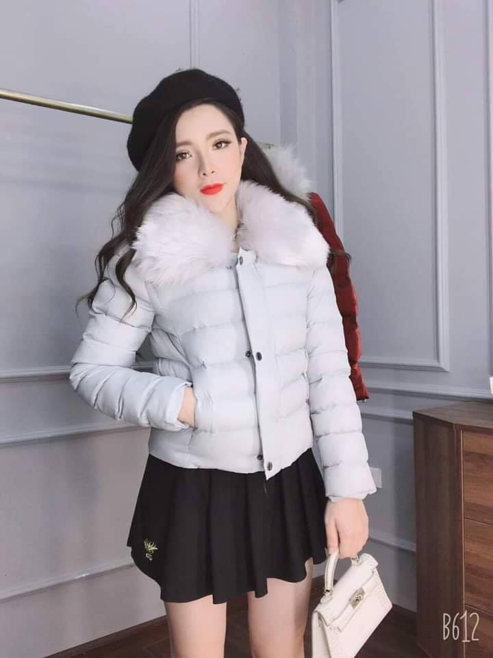 ÁO PHAO CỔ LÔNG SIÊU NHẸ NỮ