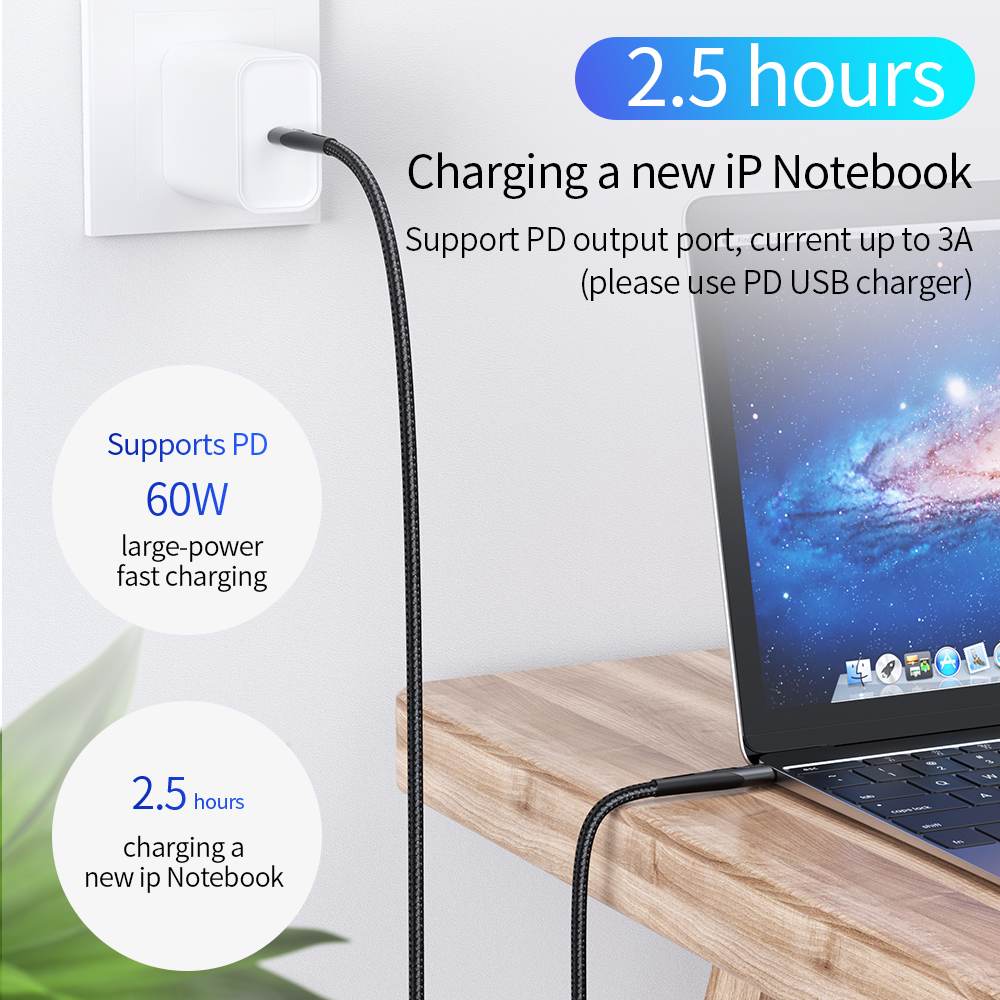 Dây Cáp Sạc Type C To Type C Sạc Nhanh PD 60W bọc dù cao cấp cổng vào type C đầu ra type C kiểu C ra kiểu C shop Cửu Long