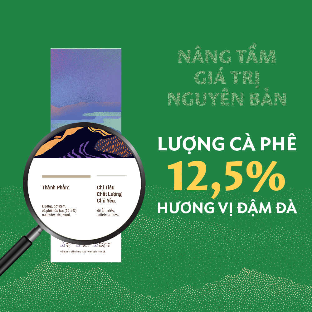 Cà phê hòa tan Coffilia  3in1 - Vị nhẹ 324g ( 18gx18 gói)