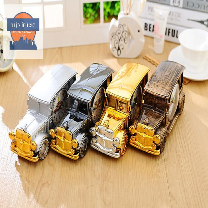 (Giá Sỉ Rẻ) ĐỒng hồ báo thức để bàn mô hình xe oto