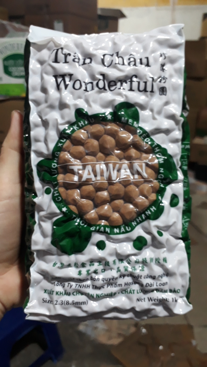 Trân châu đen Wonderful gói 1kg