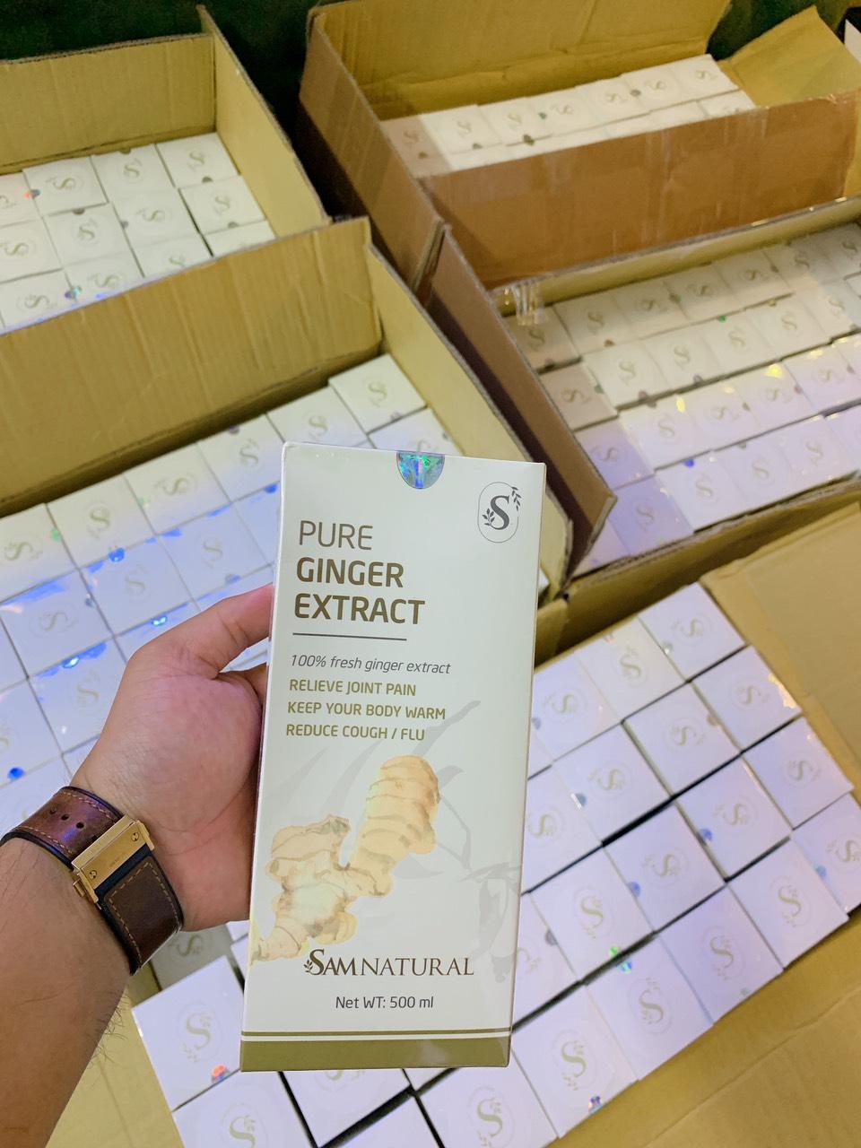 Nước gừng nguyên chất - [Sam Natural]  Nước gừng 500 ml